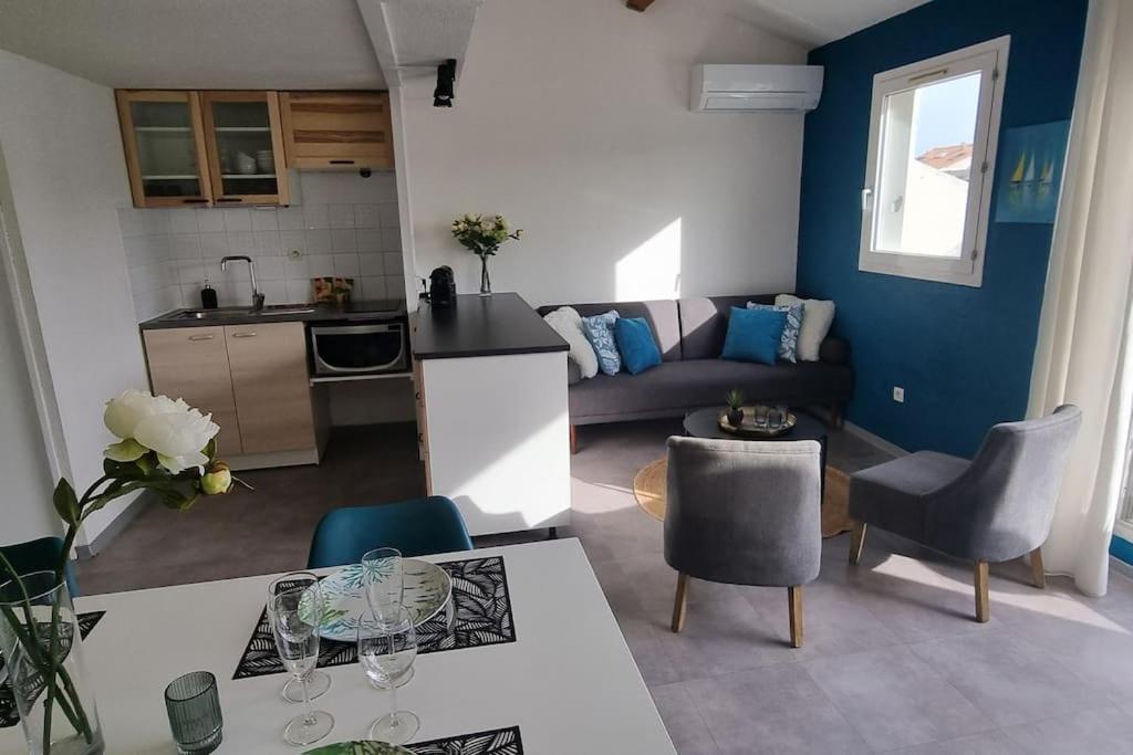 L'Ophelia Duplex Dernier Etage Balcon Centre Climatisation Apartment Sete Bagian luar foto